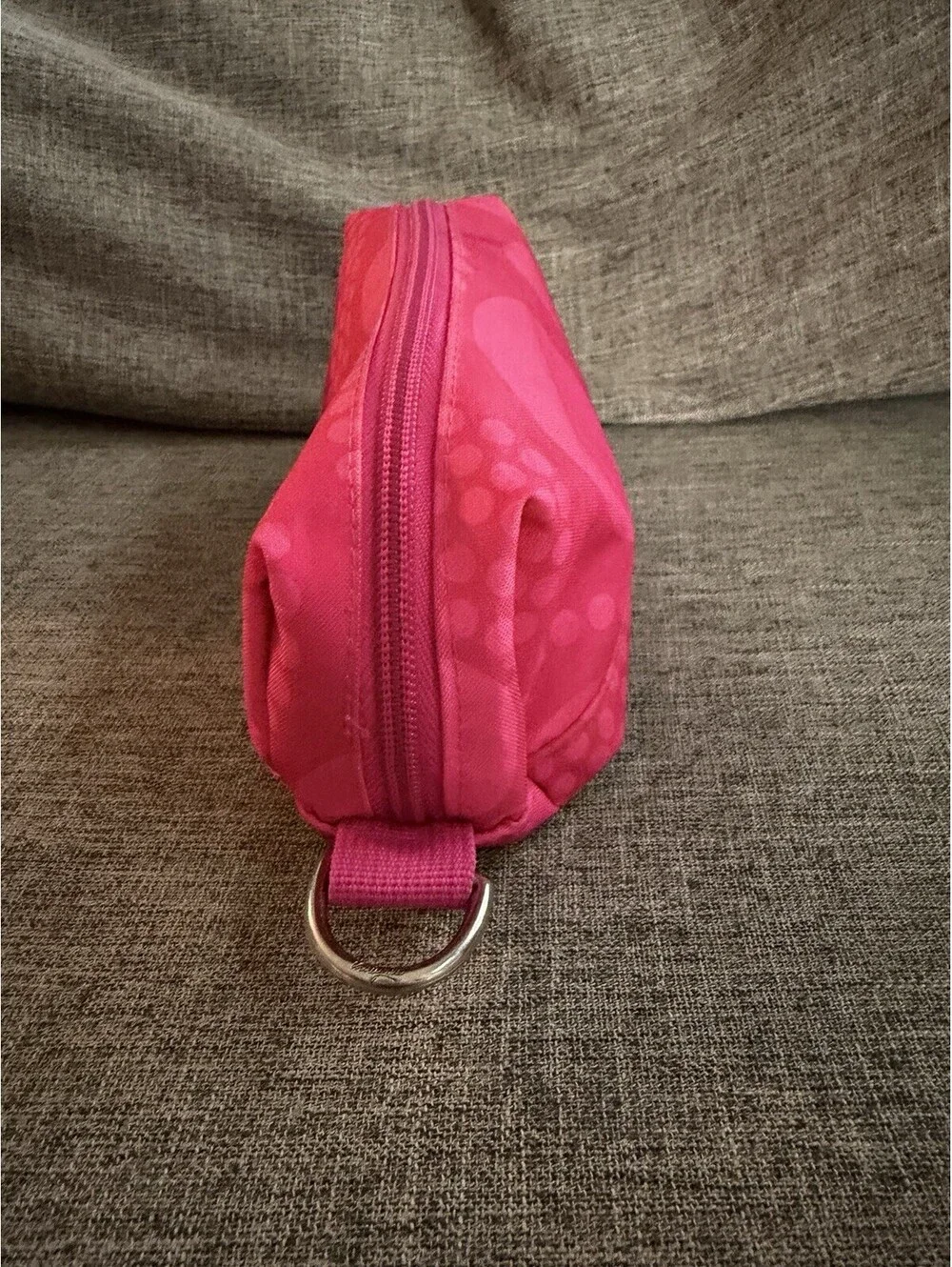 Thirty One Small Travel Bag Pink Lotsa Dots  Makeup Brush Cosmetic School Pencil